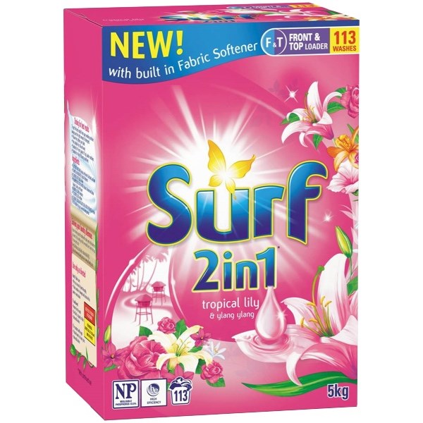 Surf Tropical Top and Front Load Laundry Powder Surf Tropical Top and Front Load Laundry Powder